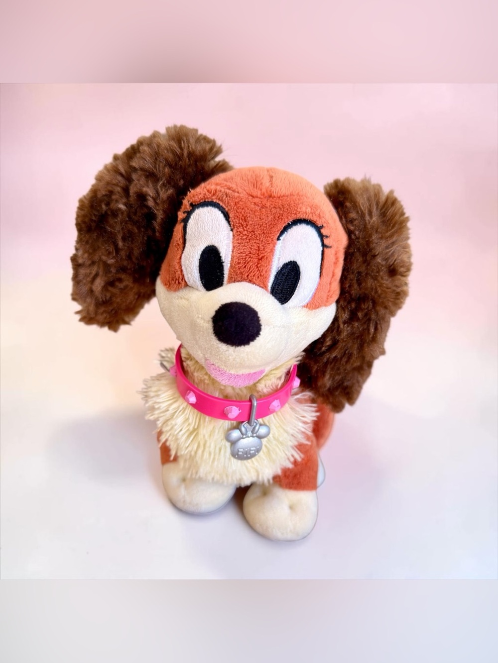 Disney Store Fifi the Peke Minnie Mouse Pet Dog Plush Stuffed Animal Toy
